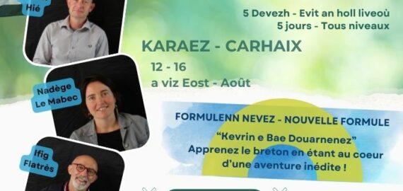 Staj 5 devezh e Karaez – Stage de 5 jours à Carhaix