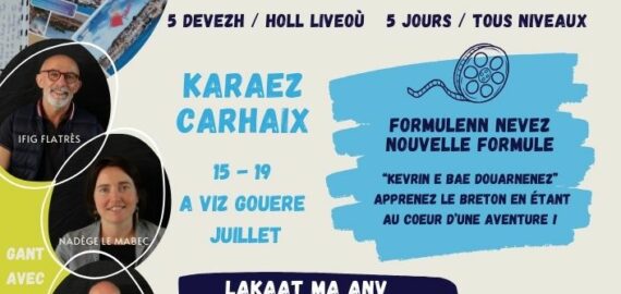 Staj 5 devezh e Karaez – Stage de breton 5 jours à Carhaix
